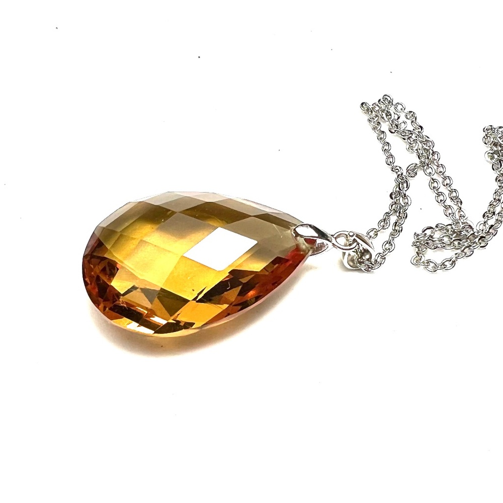 Large Turkish Color Change Diaspore Pendant Sterling Silver 925